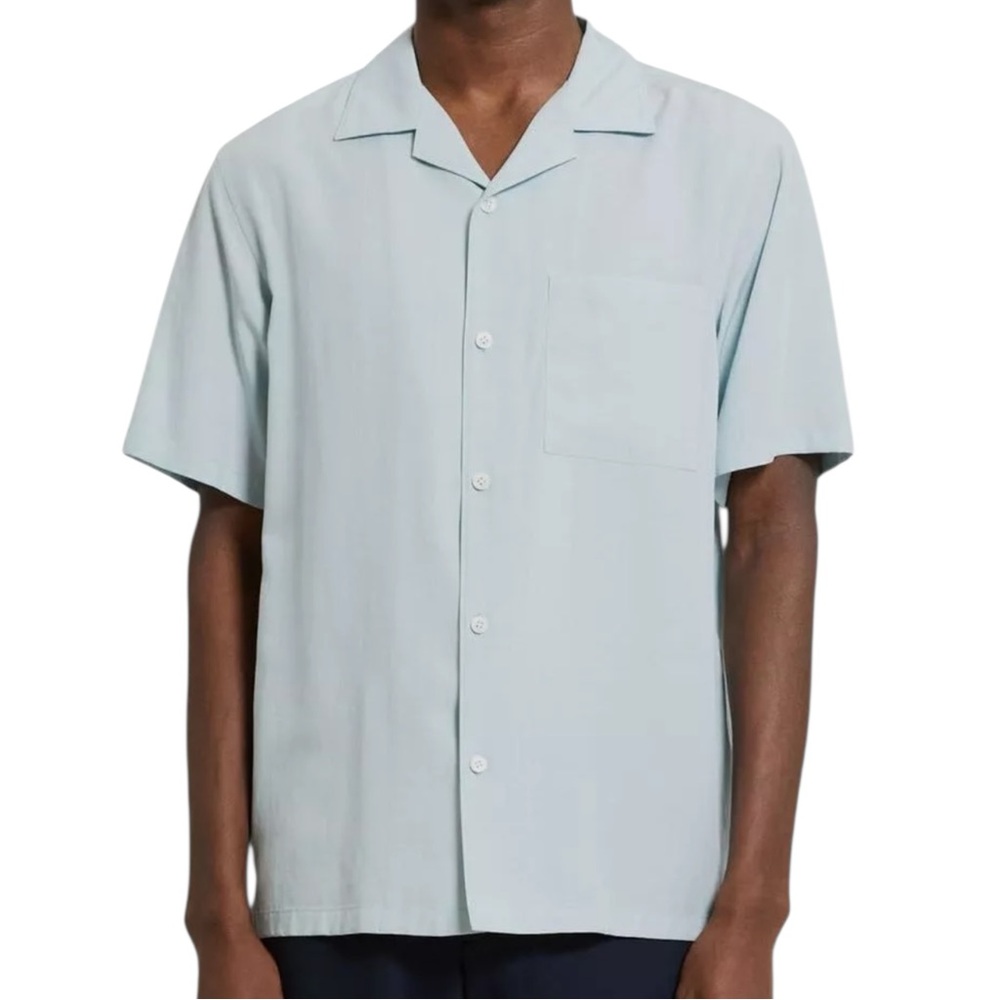 Theory Blue Casual Button Down Shirt